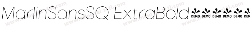 MarlinSansSQ ExtraBold字体转换